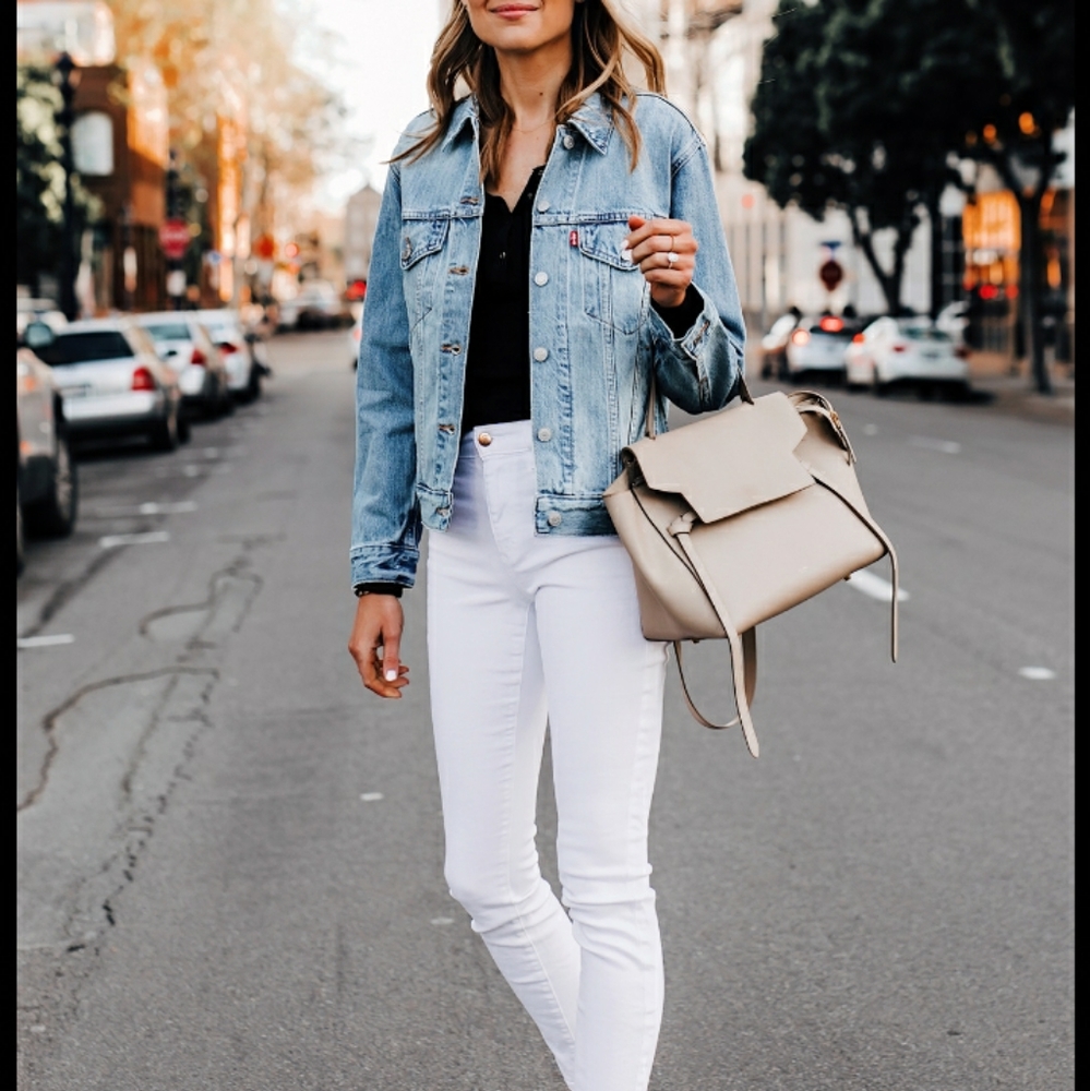 TOPSHOP white ankle jeans